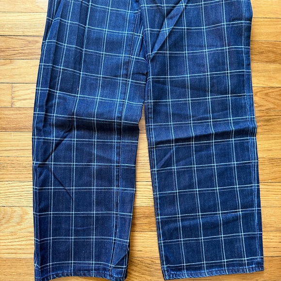 NWT Madewell Perfect Vintage Wide Leg Jeans in Windowpane - Picture 6 of 8